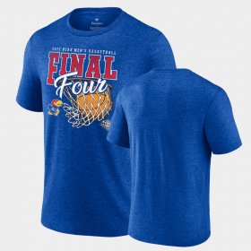 College Basketball Kansas 2022 NCAA March Madness Final Four Banners Triblend Men's Royal T-Shirt 770911-723