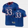 #33 Spencer Roe Premier University of Kansas Football Men's Royal Jersey 922918-830